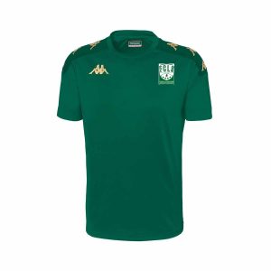MAILLOT GIANTO ENFANT& ADULTE VERT & NOIR & BLANC KAPPA